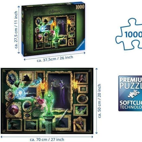 New sealed Ravensburger 1000pcs Adult Puzzle -Disney Villainous: Maleficent - Picture 11 of 16